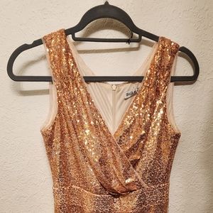 Rose Gold dress Used once